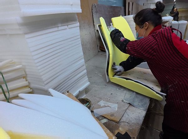 Foam and Fabric Assembling Foam and Fabric Assembling